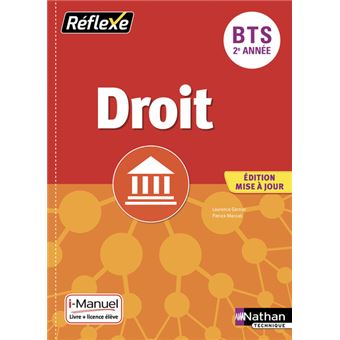 Droit BTS 2ème Année (Pochette Réflexe) Livre + Licence élève - 2019 ...