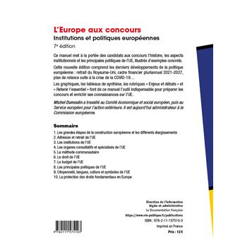 L'Europe aux concours