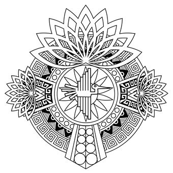 Les Grands carrés d'Art-thérapie Mandalas du monde