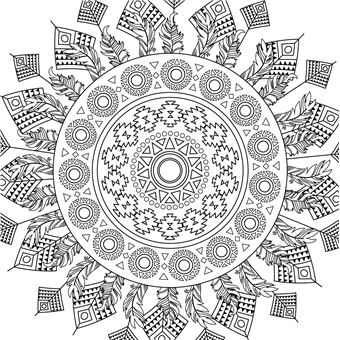 Les Grands carrés d'Art-thérapie Mandalas du monde