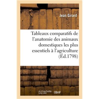 Tableaux comparatifs de l'anatomie des animaux domestiques les plus essentiels à l'agriculture