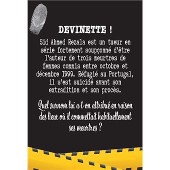 CRIME DISTRICT - le Grand quiz