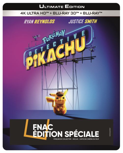 Pokémon Détective Pikachu Steelbook Edition Spéciale Fnac Blu-ray 4K Ultra  HD - Blu-ray 4K - Achat & prix | fnac