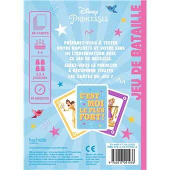 DISNEY PRINCESSES - Jeux de cartes - Bataille