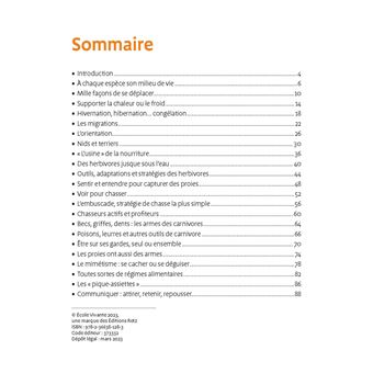 La vie animale 6-12 ans