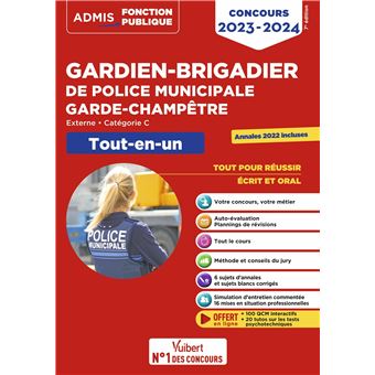 Concours Gardien-brigadier de police municipale et Garde-champêtre - Catégorie C - Tout-en-un