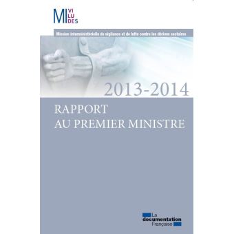 Rapport au premier ministre 2013-2014 - 1