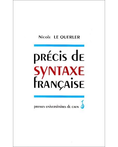 Précis de syntaxe française