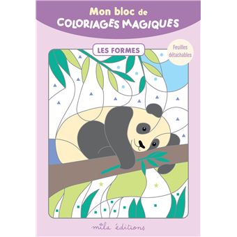 Mon bloc de coloriages magiques - Les formes