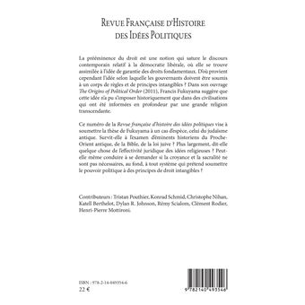 Religion et prééminence du droit dans le judaïsme antique
