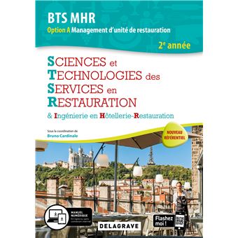 Sciences et Technologies des Services en Restauration (STSR) 2e année BTS MHR (2020) - Pochette élève