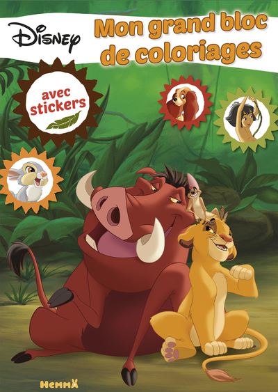 Disney classics mon grand bloc de coloriages avec stickers