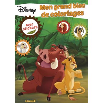 Disney Classics Mon grand bloc de coloriages avec stickers
