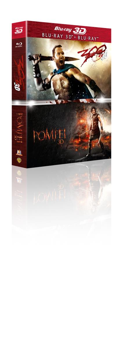 Coffret Pompei + 300 La naissance d'un Empire Blu-ray