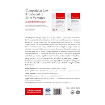 Competition Law Treatment of Joint Ventures