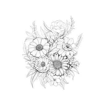 Pots Fleuris Livre de coloriage chromathérapie et anti-stress pour adulte et senior