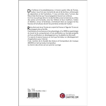 Le chemin des oliviers - Regards sur mes années en Tunisie