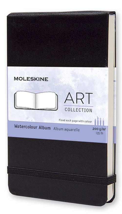 Album Aquarelle format de poche Moleskine Art Noir