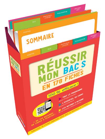 Boîte à fiches Réussir mon Bac S