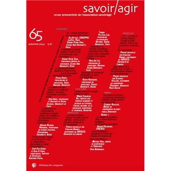 Revue Savoir/Agir n° 65