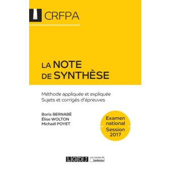 La Note De Synthèse 6eme Edition Méthode Appliquée Et Expliquée, Sujets ...