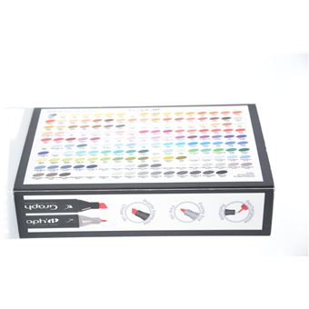 Set Graph'it de 12 Marqueurs à alcool double pointe Mix Grey Colors