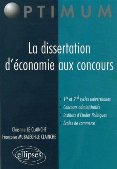 Dissertation d'économie aux concours