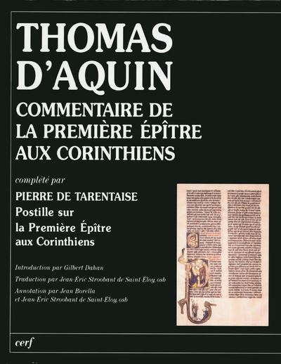 Commentaire de la Première Épître aux Corinthiens - Thomas d' Aquin - relié