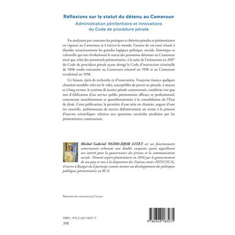 Réflexions sur le statut du détenu au Cameroun