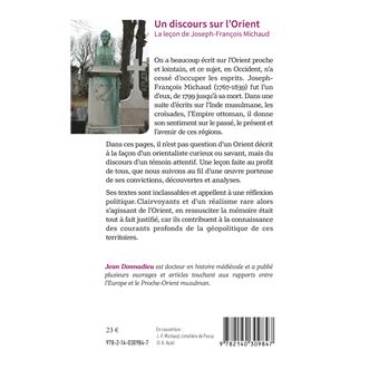 Un discours sur l'Orient