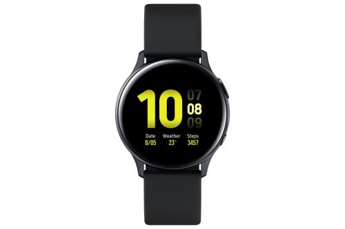Samsung Galaxy Watch Active 2 - 40 mm - aqua noir aluminium - montre intelligente avec bande - fluoroélastomère - noir aqua - affichage 1.2"" - 4 Go - Wi-Fi, NFC, Bluetooth - 26 g État correct - Samsung reconditionné disponible sur Fnac