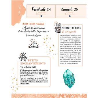 L'almanach des sorcières et enchanteresses 2022