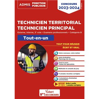 Concours Technicien Territorial - Technicien Principal - Catégorie B ...