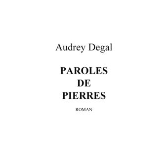 Paroles de pierres