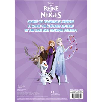 LA REINE DES NEIGES  - Mes coloriages avec stickers