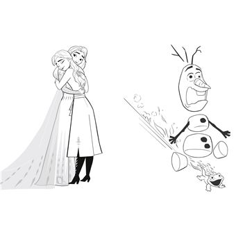 LA REINE DES NEIGES  - Mes coloriages avec stickers