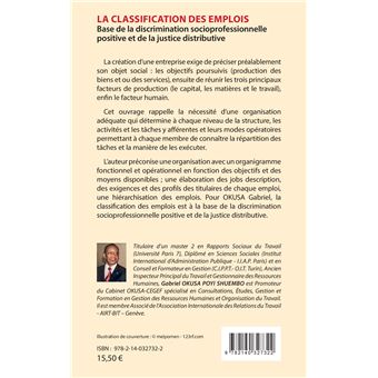 La classification des emplois