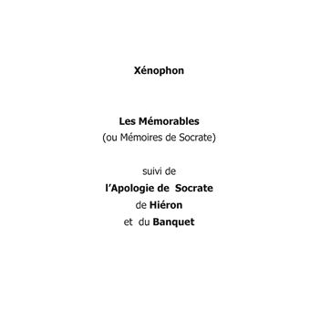Les mémorables (mémoires de Socrate)