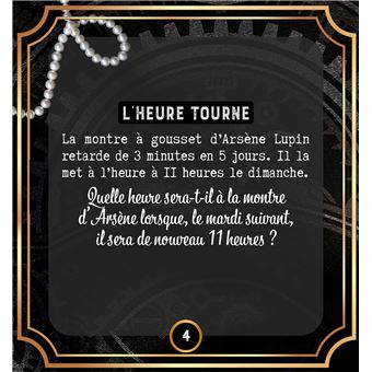 DEFIS et ENIGMES d'Arsène LUPIN