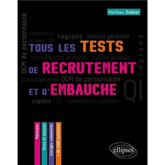 Top Tests de q i et de personnalite preparez vous aux tests des recruteurs EBook Images