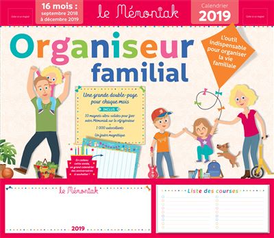 Organiseur familial 2018-2019 Mémoniak
