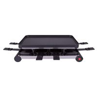 LITTLE BALANCE 8389 Happy Cheese Trio 1200 - Raclette Grill Crêpière - 3  fonctions en 1 seul appareil - 6 personnes - Revêtement anti-adhésif -  Accessoires fournis - Puissance 1200 W - Noir & Blanc : : Cuisine  et Maison