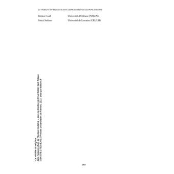 La visibilité du religieux dans l'espace urbain de l'Europe moderne