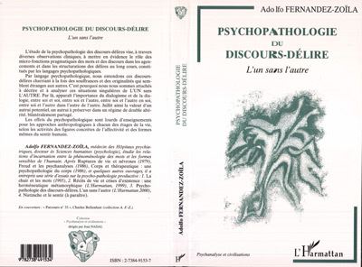 Psychopathologie du discours-delire - Adolfo Fernandez-Zoila - broché