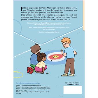 Mes premières lectures Montessori - 9 histoires de Tom et Suzi à lire seul - Niveau 2