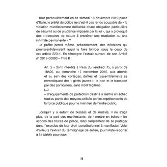 Un Préfet de police hors-la-loi  ?