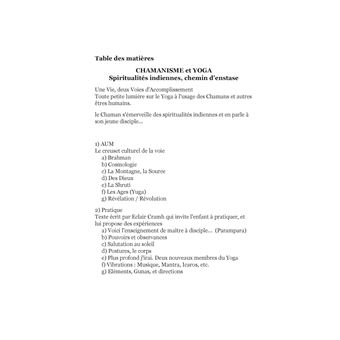 Chamanisme et Yoga