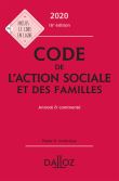 Code de l'action sociale et des familles 2020, annoté & commenté - 16e ed.
