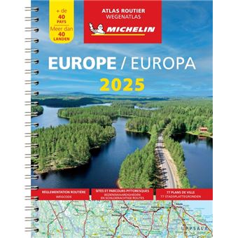 Atlas Europe 2025 - Atlas Routier et Touristique (A4-Spirale) / Europa Toeristische Wegenatlas