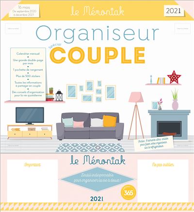 Organiseur Mémoniak spécial Couple 2020-2021